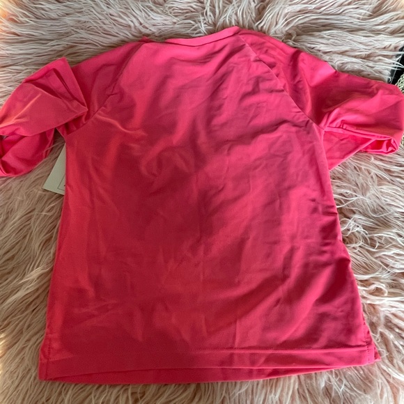 Bundle-NWT Kid pink Rash guard size L/10, and floppy straw hat with gold NWOT - Picture 2 of 10